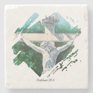 Bibelvers Kreuz Steinuntersetzer