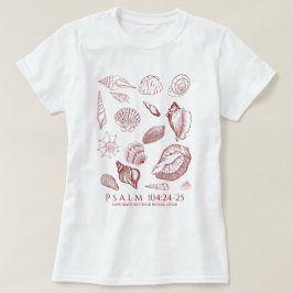 Bibelvers mit Muschel T-Shirt