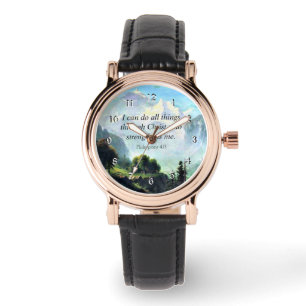 Bibelvers, Phil 4:13, ich kann alles tun... Wat Armbanduhr