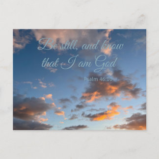 Bibelvers Psalm 46:10 Postkarte