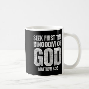 Bibelvers Sucht zuerst das Reich Gottes Christia Kaffeetasse