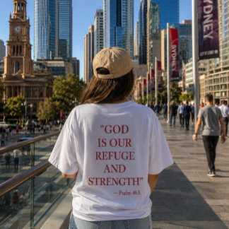 Bibelvers-T-Shirt Psalm 46,1 T-Shirt