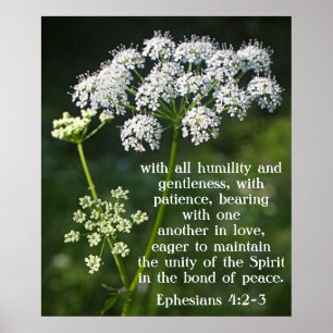 Bibelvers über Liebe Ephesians 4:2 - Plakat 3