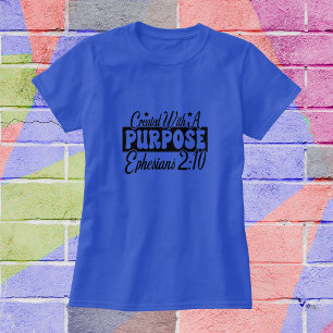Bibelvers ''Zweck'' Typografie Personalisieren T-Shirt
