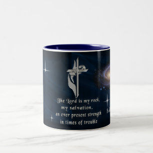 Bibelvers Zweifarbige Tasse