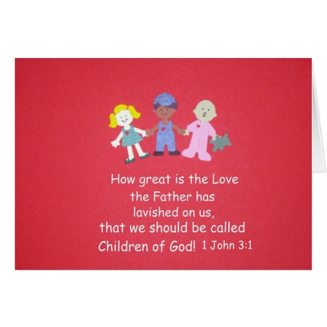 Bibelverse - 1 John 3:1 (Vorderseite (Horizontal))