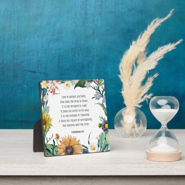 Bibelverse, 1 Korinther 13:4, Fotoplatte (InSitu)