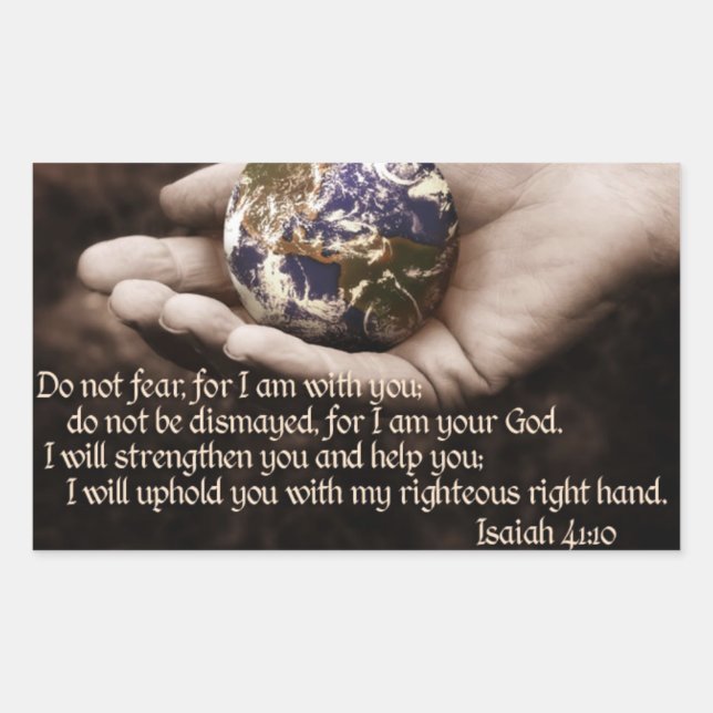 Bibelverse-Aufkleber Rechteckiger Aufkleber (Vorderseite)