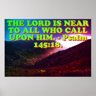 Bibelverse aus Psalm 145:8. Poster