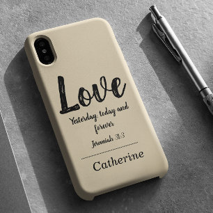 Bibelverse Beige iPhone 16 Hülle