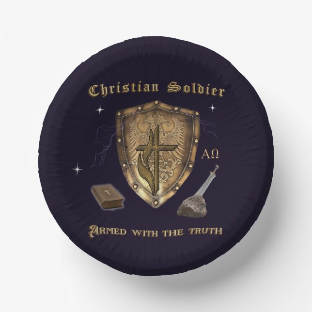 Bibelverse Christlich Pappteller (Vorderseite)