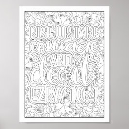 Bibelverse/Christliche Erwachsenenfärbung Poster