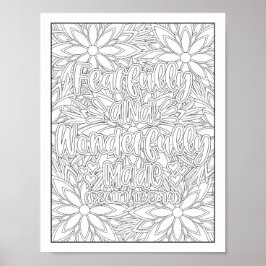 Bibelverse/Christliche Erwachsenenfärbung Poster