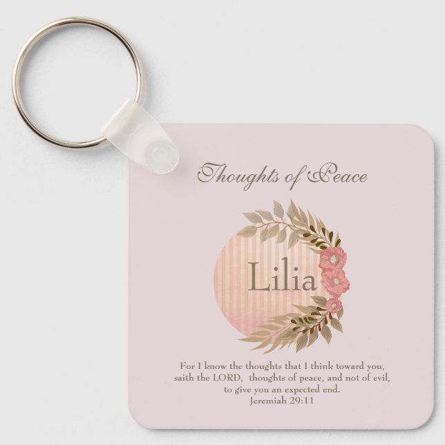 Bibelverse des Friedens Schlüsselanhänger (Vorderseite)