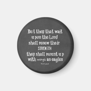 Bibelverse: Erneuerbare Kraft, Flügel als Adler Magnet