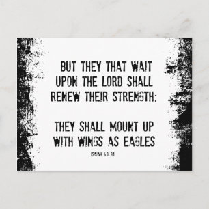 Bibelverse: Flüge als Adler Postkarte