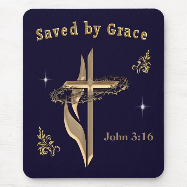 Bibelverse gerettet von Grace Mousepad (Vorne)