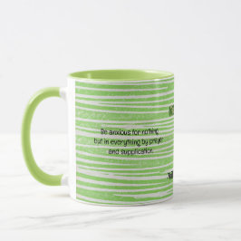 Bibelverse Glaube Tasse Cup Cross in Green