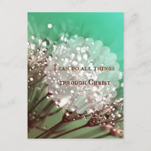 Bibelverse: Ich kann alles durch Christus tun Postkarte