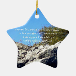 Bibelverse Inspiration Zitat Isaiah 41:10 Keramik Ornament