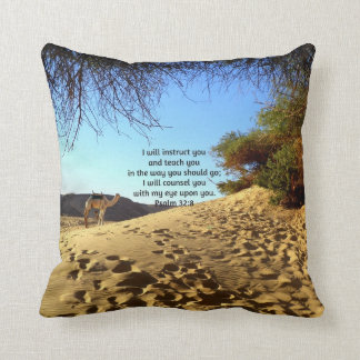 Bibelverse Inspiration Zitat Psalm 32:8 Kissen