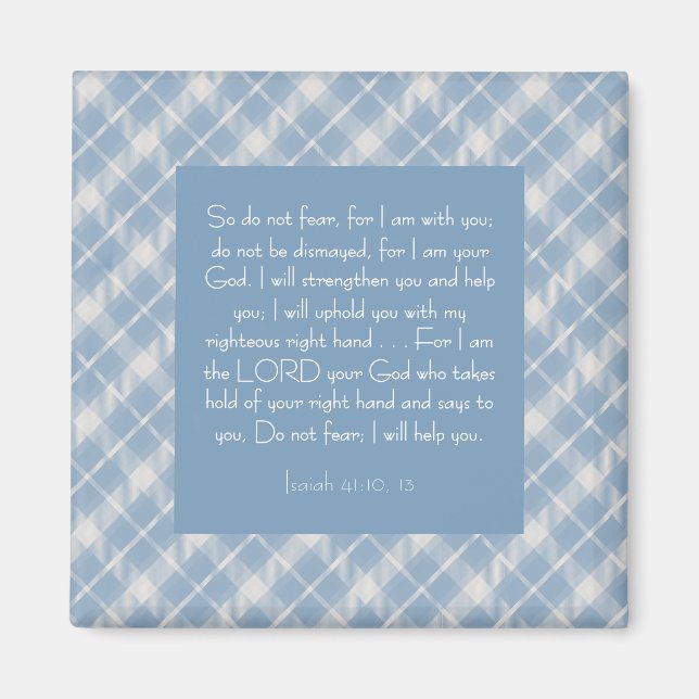 Bibelverse Isaiah 41:10, 13 Magnet (Vorne)