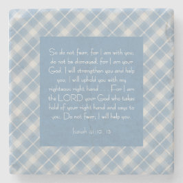 Bibelverse Isaiah 41:10, 13 Steinuntersetzer