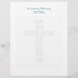 Bibelverse John14 Bestattungsbuchseite - 1