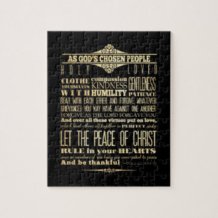 Bibelverse - Kolossians 3:12-13 Puzzle