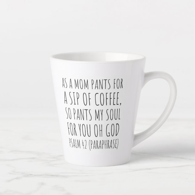 Bibelverse Latte Tasse - Psalm 42 (Rechts)