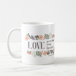 Bibelverse: Liebe gestern, heute, für immer Kaffeetasse