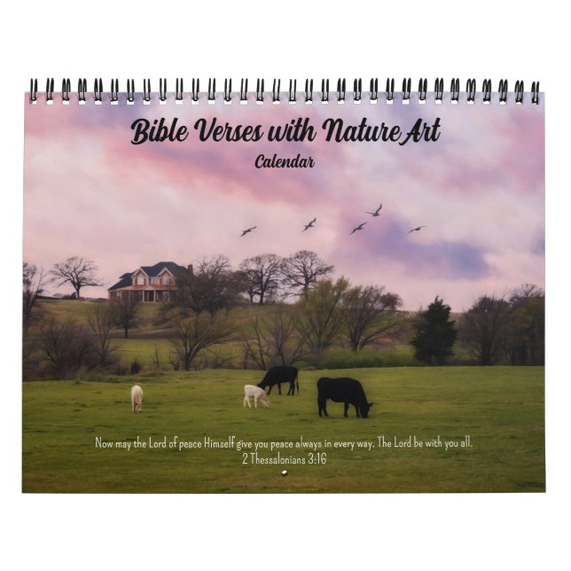 Bibelverse mit Nature Art Kalender (Titelbild)