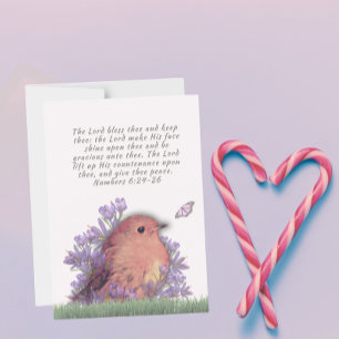 Bibelverse mit Naturkunst - magnetische Postkarte