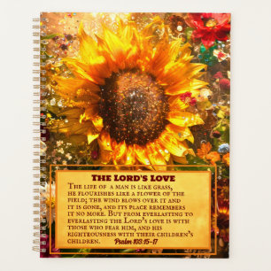 Bibelverse mit Sonnenblumen Kunst, Dichtung und Mu Planer