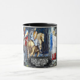 Bibelverse mit William Morris Angel Print Tasse
