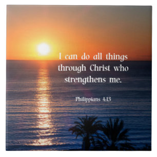 Bibelverse, Philippinen 4:13 Fliese