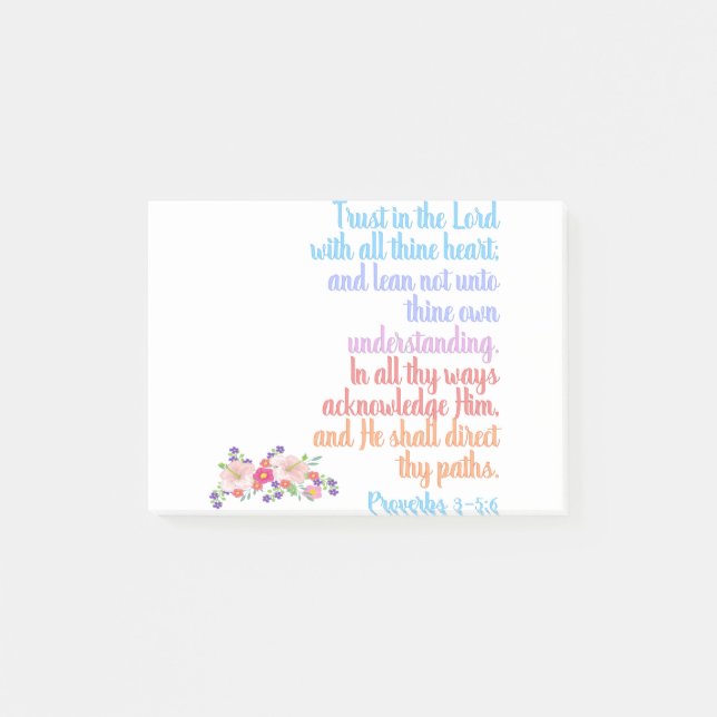 Bibelverse Post-it Klebezettel (Vorderseite)