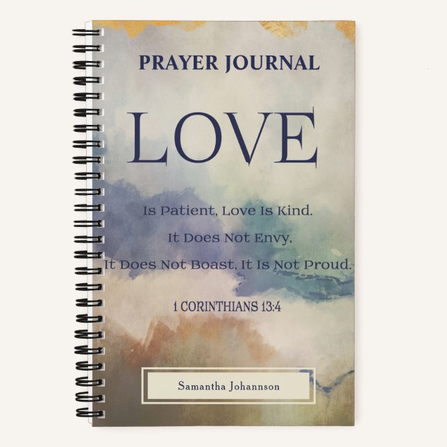 Bibelverse Prayer Journal Notizbuch (Vorderseite)