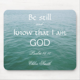 Bibelverse Psalm 46:10 Mousepad