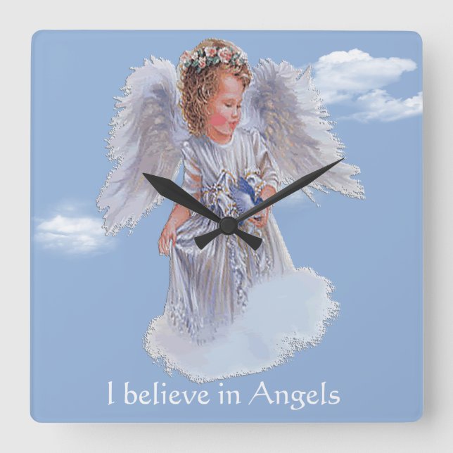 Bibelverse Quadratische Wanduhr (Vorderseite)