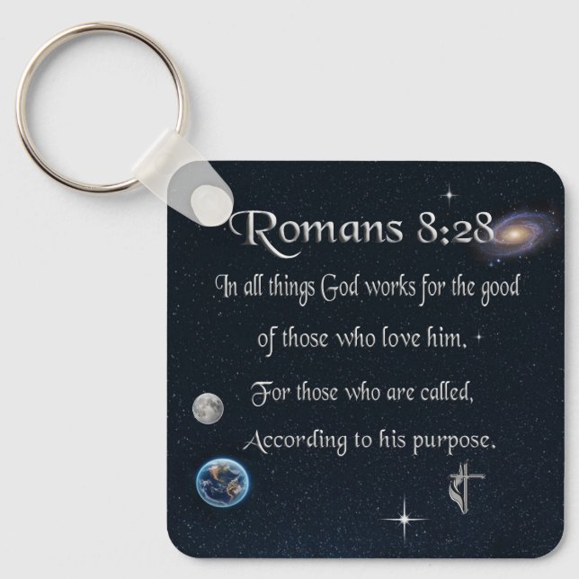 Bibelverse Schlüsselanhänger (Vorderseite)