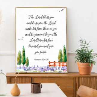 Bibelverse - Segen: Das Himmelsschriftposter Poster