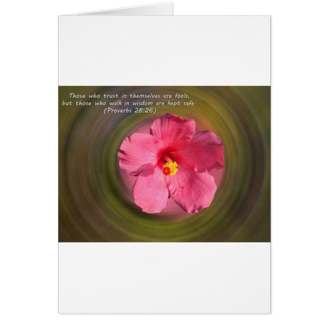 Bibelverse-Sprichwörter 28:26 (Vorne)