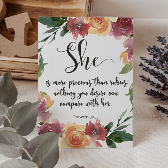 Bibelverse-Sprichwortkarte Tischnummer (Von Creator hochgeladen)