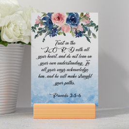 Bibelverse-Sprichwortkarte Tischnummer