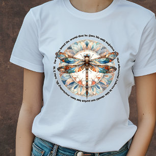 Bibelverse-T - Shirt   John 3:16 Dragonfly-T - Shi