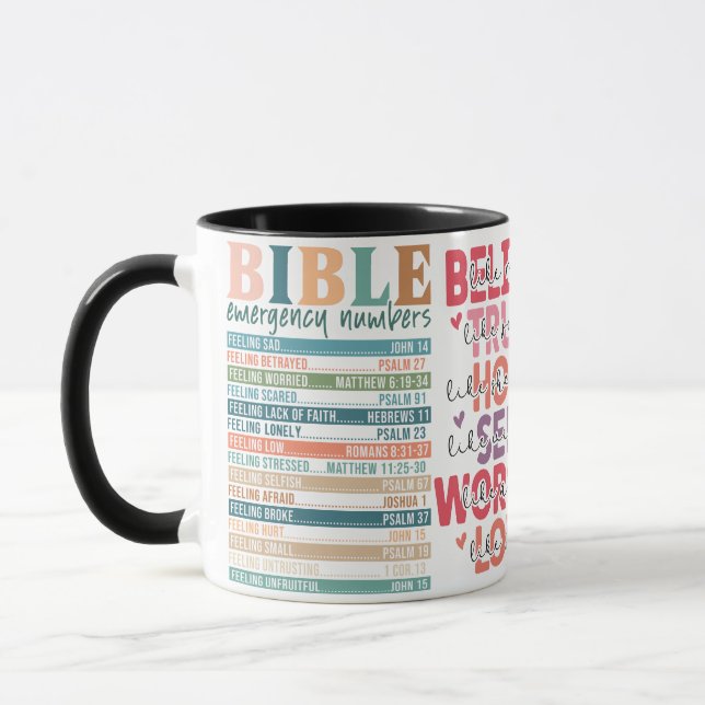 Bibelverse Tasse für Christlich, Geschenk für Chri (Links)