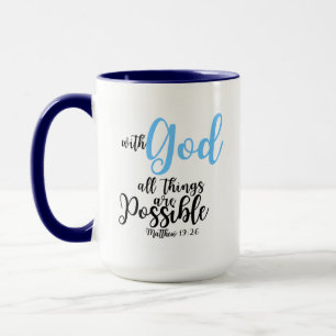 Bibelverse-Tasse - Matthew 19:26 Tasse