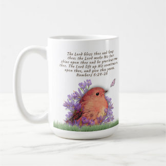 Bibelverse Tasse mit Naturkunst - Kaffee Tasse