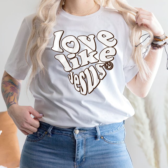 Bibelverse Trendy Shirt, Liebe wie Jesus T - Shirt (Von Creator hochgeladen)